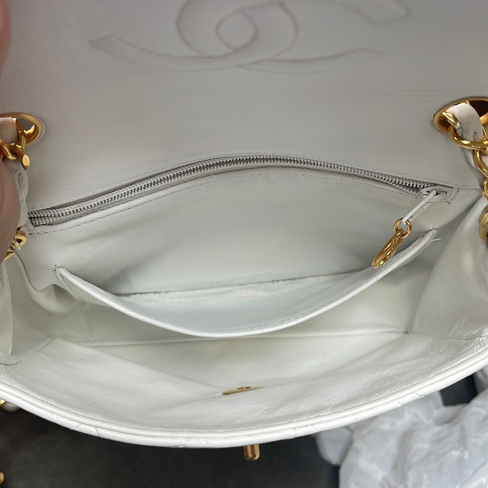 ❌sold❌ Chanel Mini Square Classic Flap Bag 24K Lambskin - Picture 10 of 17
